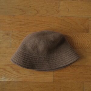 UNIQLO Brown Felted Wool Bucket Hat Women